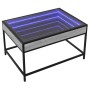 Mesa de centro con Infinity LED gris Sonoma 70x50x41 cm en Mesas de centro | Comprar online en Foru.es