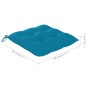 Sillas de jardín 2 uds madera de teca con cojines azul claro de vidaXL, Sillas de jardín - Ref: Foro24-3062227, Precio: 260,0...