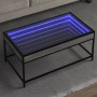 Mesa de centro con Infinity LED gris Sonoma 90x50x41 cm en Mesas de centro | Comprar online en Foru.es