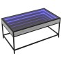 Mesa de centro con Infinity LED gris Sonoma 90x50x41 cm en Mesas de centro | Comprar online en Foru.es