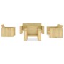 Juego de muebles de jardín 5 piezas madera de pino impregnada de vidaXL, Conjuntos de jardín - Ref: Foro24-3053200, Precio: 8...
