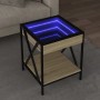 Mesa de centro con Infinity LED roble Sonoma 40x40x49 cm en Mesas de centro | Comprar online en Foru.es