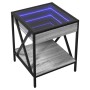 Mesa de centro con Infinity LED gris Sonoma 40x40x49 cm en Mesas de centro | Comprar online en Foru.es