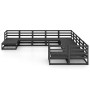 Juego de muebles de jardín 11 piezas madera maciza de pino en Conjuntos de jardín | Comprar online en Foru.es