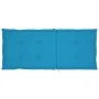Sillas de jardín 2 uds con cojines azules madera maciza de teca de vidaXL, Sillas de jardín - Ref: Foro24-3062380, Precio: 27...