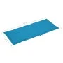 Sillas de jardín 2 uds con cojines azules madera maciza de teca de vidaXL, Sillas de jardín - Ref: Foro24-3062380, Precio: 27...