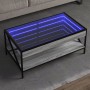 Mesa de centro con Infinity LED gris Sonoma 90x50x38 cm en Mesas de centro | Comprar online en Foru.es