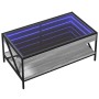Mesa de centro con Infinity LED gris Sonoma 90x50x38 cm en Mesas de centro | Comprar online en Foru.es