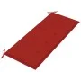 Banco de jardín 2 plazas madera eucalipto gris y cojín 120 cm de vidaXL, Bancos de jardín - Ref: Foro24-3061029, Precio: 180,...