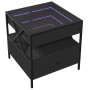 Mesa de centro con Infinity LED negro 50x50x51 cm en Mesas de centro | Comprar online en Foru.es
