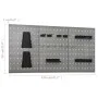 Workbench with three wall panels and a cabinet by vidaXL, Work tables - Ref: Foro24-3053437, Price: 372,92 €, Discount: %