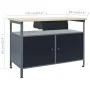 Workbench with three wall panels and a cabinet by vidaXL, Work tables - Ref: Foro24-3053437, Price: 372,92 €, Discount: %
