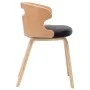 Sillas de comedor 6 uds madera curvada cuero sintético negro de vidaXL, Sillas de comedor - Ref: Foro24-278855, Precio: 629,8...