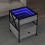 Mesa de centro con Infinity LED gris Sonoma 40x40x51 cm en Mesas de centro | Comprar online en Foru.es
