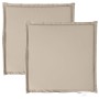 Cojines de asiento de jardín cuadrados 2 uds taupe 45x45x2 cm en Decoración | Comprar online en Foru.es