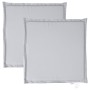 Cojines asiento de jardín cuadrados 2 uds gris claro 45x45x2 cm en Decoración | Comprar online en Foru.es