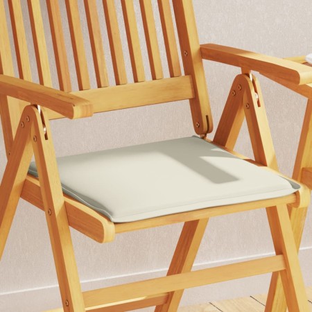 Cojines de asiento de jardín cuadrados 2 uds crema 45x45x2 cm en Decoración | Comprar online en Foru.es