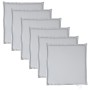 Cojines asiento de jardín cuadrados 6 uds gris claro 45x45x2 cm en Decoración | Comprar online en Foru.es