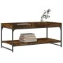 Mesa de centro madera de ingeniería roble ahumado 100x49x45 cm de vidaXL, Mesas de centro - Ref: Foro24-832805, Precio: 44,71...