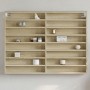 Vitrina de madera de ingeniería roble Sonoma 100x8,5x75 cm en Estanterías | Comprar online en Foru.es