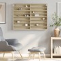 Vitrina de madera de ingeniería roble Sonoma 100x8,5x75 cm en Estanterías | Comprar online en Foru.es