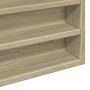 Vitrina de madera de ingeniería roble Sonoma 100x8,5x75 cm en Estanterías | Comprar online en Foru.es