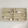 Vitrina de madera de ingeniería roble Sonoma 100x8,5x50 cm en Estanterías | Comprar online en Foru.es