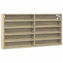 Vitrina de madera de ingeniería roble Sonoma 100x8,5x50 cm en Estanterías | Comprar online en Foru.es