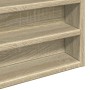Vitrina de madera de ingeniería roble Sonoma 100x8,5x50 cm en Estanterías | Comprar online en Foru.es