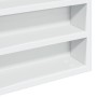 Vitrina de madera ingeniería blanca 60x8,5x58 cm en Estanterías | Comprar online en Foru.es