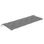 Banco de jardín 3 plazas madera eucalipto gris y cojín 150 cm de vidaXL, Bancos de jardín - Ref: Foro24-3061066, Precio: 217,...