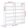 Vitrina de madera ingeniería blanca 60x8,5x58 cm en Estanterías | Comprar online en Foru.es