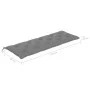 Banco de jardín 3 plazas madera eucalipto gris y cojín 150 cm de vidaXL, Bancos de jardín - Ref: Foro24-3061066, Precio: 217,...