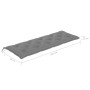 Banco de jardín 3 plazas madera eucalipto gris y cojín 150 cm de vidaXL, Bancos de jardín - Ref: Foro24-3061066, Precio: 217,...