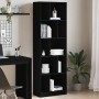 Estantería madera de ingeniería negro 57x28,5x174 cm en Librerías y estanterías | Comprar online en Foru.es