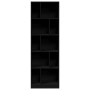 Estantería madera de ingeniería negro 57x28,5x174 cm en Librerías y estanterías | Comprar online en Foru.es