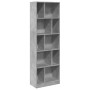 Estantería madera de ingeniería gris hormigón 57x28,5x174 cm en Librerías y estanterías | Comprar online en Foru.es