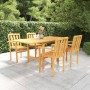 Conjunto de comedor de jardín 5 piezas madera maciza de teca de vidaXL, Conjuntos de jardín - Ref: Foro24-3059599, Precio: 65...