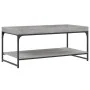 Mesa de centro madera de ingeniería gris Sonoma 100x49x45 cm de vidaXL, Mesas de centro - Ref: Foro24-832806, Precio: 45,62 €...