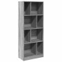 Estantería madera de ingeniería gris Sonoma 57x28,5x141 cm en Librerías y estanterías | Comprar online en Foru.es