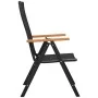 Juego de comedor para jardín 5 piezas negro y marrón de vidaXL, Conjuntos de jardín - Ref: Foro24-3060084, Precio: 453,70 €, ...