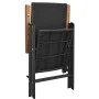 Juego de comedor para jardín 5 piezas negro y marrón de vidaXL, Conjuntos de jardín - Ref: Foro24-3060084, Precio: 453,70 €, ...
