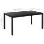Juego de comedor para jardín 5 piezas negro y marrón de vidaXL, Conjuntos de jardín - Ref: Foro24-3060084, Precio: 453,70 €, ...