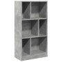 Estantería madera de ingeniería gris hormigón 57x28,5x107,5 cm en Librerías y estanterías | Comprar online en Foru.es