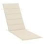 Garden lounger with table and cushion in solid acacia wood by vidaXL, Loungers - Ref: Foro24-3061589, Price: 191,14 €, Discou...