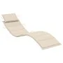 Garden lounger with table and cushion in solid acacia wood by vidaXL, Loungers - Ref: Foro24-3061589, Price: 191,14 €, Discou...