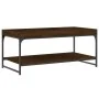 Mesa de centro madera de ingeniería marrón roble 100x49x45 cm de vidaXL, Mesas de centro - Ref: Foro24-832807, Precio: 46,06 ...