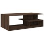 Mesa de centro madera ingeniería marrón roble 102x55x35 cm en Mesas de centro | Comprar online en Foru.es