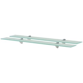 Estantes flotantes 2 unidades vidrio 8 mm 80x10 cm de vidaXL, Estantes y estanterías - Ref: Foro24-3051499, Precio: 41,41 €, ...