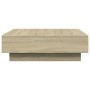 Mesa de centro madera de ingeniería roble Sonoma 90x90x28 cm en Mesas de centro | Comprar online en Foru.es